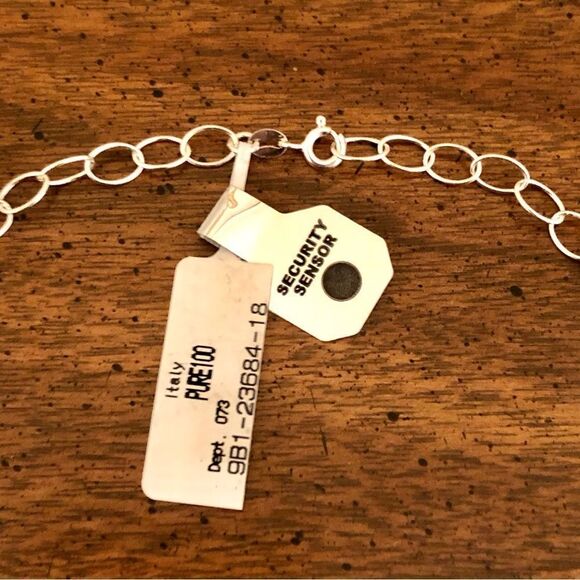 Danecraft Pure 100 | Delicate Open Link Necklace | Silver | 18” - Picture 2 of 4